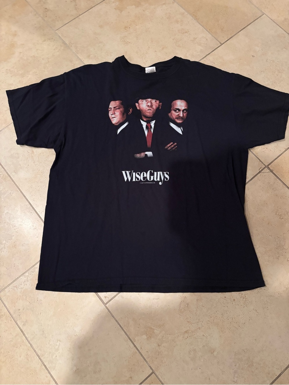 WiseGuys Three stooges Graphic T-shirt - Men's Black Crewneck Shirt XL